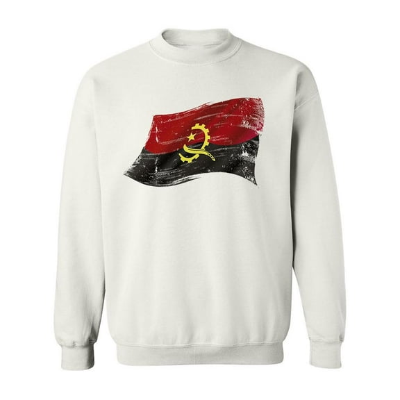 Flag Of Angola Sweatshirt Men -Image by Shutterstock, Male 5X-Large