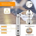 thumbnail image 3 of Milk Frother Electric , USB-C Rechargeable Milk Frother Stainless Steel Electric Milk Frother with Adjustable Speeds, 3 of 5