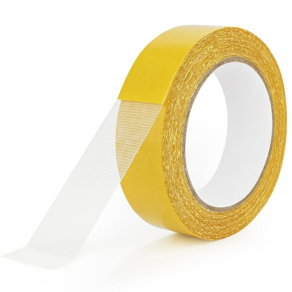 2PCS Double Sided Fabric Tape Heavy Duty, 20mm x 5M Strong Sticky Clear Tape