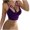 Purple, variant on Brilliant Sexy Temptation Mesh Nightdress Women's Lace Perspective Sling Back Bra Underwear Vest(Black,XL)