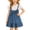 Red, variant on Afuyipoi Toddler Girls Casual Ruffle Sleeve Denim Dress (6 Months-4 Years) Summer Soft Cotton Cowboy Skirt A-Line Sundress for Photoshoot Light Blue 3T