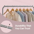 thumbnail image 3 of LEDREM Garment Rack, Closet Organizer with Shoe Storage, 110lb Capacity for Bedroom, Gray, 3 of 5