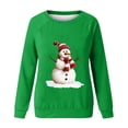 thumbnail image 4 of AGWOLF Christmas Sweatshirt for Women Funny Snowman Graphic Ugly Shirts Loose Crewneck Long Sleeve Xmas Holiday Tops, 4 of 4