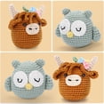 thumbnail image 2 of Kit de ganchillo CrochetBox Highland Cow and Owl para principiantes, 2 of 7