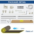 thumbnail image 3 of Jane Stone Outdoor Roller Shade 8'X8' Sesame Exterior Cordless Patio Roll Up Shades for Outside Pergola Porch, Outdoor Blinds for Patio, 3 of 6