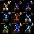 thumbnail image 4 of Bola de cristal de Pokémon 3D de 7 cm y 5 cm, Mewtwo, Pikachu, Gengar, bola de cristal de Pokémon, figura de Pokeball, luz nocturna, lámpara LED, base de regalo, 4 of 5