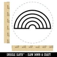 thumbnail image 2 of Cute Rainbow Self-Inking Rubber Stamp Ink Stamper - Pink Ink - Large 1-1/2 Inch, 2 of 7