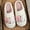 Pink White, variant on MAMA Bear Slippers for Women Warm Memory Foam Plaid Print Fuzzy Indoor Outdoor Non-Slip House Shoes for Women and Men