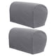 thumbnail image 4 of Paquete de 2 protectores de brazos, fundas para reposabrazos, fundas para reposabrazos para sofá, sofá de dos plazas Gris claro, 4 of 9