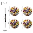 thumbnail image 2 of Non-Ticking Silent Wall Clocks with Quartz Movement,Battery Operated Analog Clock Modern Decor Clock for Home-Floral Oil Painting Spring Flowers Painting(10inch), 2 of 4