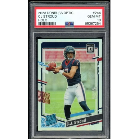 C.J. Stroud Rookie Card 2023 Donruss Optic Holo #244 PSA 10