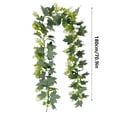 thumbnail image 3 of AYktou Maple Leaf Garland, 5.9Ft Artificial Ivy Garland Greenery Maple Leaves Vines Hanging Decor, Table Decor Artificial Maple Leaves Garland Vine for Home Mantle Party Indoor/Outdoor Decor, 3 of 6