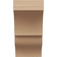thumbnail image 2 of 11"W x 11"D x 22"H Wide Asheboro Rough Cedar Woodgrain TimberThane Corbel, Primed Tan, 2 of 6