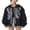 Black, variant on LMLYSoH Women's Spring Autumn Casual Hooded Coat Black Long Sleeve Skull Print Zipper Hoodie