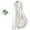 *White, variant on ClodeEU Women's Round Neck 3/4 Sleeve Midi Dress with Waist Tie,Casual Flowy Dress Green,Women's Plus L