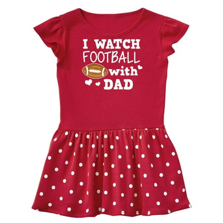 

Inktastic I Watch Football with My Dad Gift Baby Girl Dress