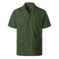 thumbnail image 2 of XDZJLR Men Shirt Spring And Summer Fashion And Leisure Dongfeng Pocket Button Lapel Short Sleeve Tops, 2 of 7