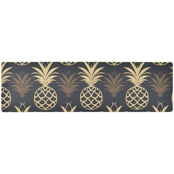 Cute Pineapple Silhouette Trivets Hot Pad Rectangle Pots Holder Kitchen Pans Mat Placemats for Cooking Baking Counter