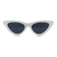 thumbnail image 4 of Womens Snug Retro Fit Timeless Cat Eye Plastic Sunglasses White - Black, 4 of 8