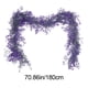 thumbnail image 3 of Ratán Plástico Guirnalda colgante de ratán morado de 180 cm con hojas artificiales para decoración de interiores, chimenea o fiestas (1 unidad) Rkxzt, 3 of 9