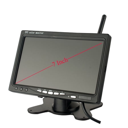 Car Rear View 2 Camera with Monitor for Truck Parking Night Vision 9-36V with 7 inch Screen Universal