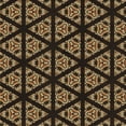 thumbnail image 1 of Ahgly Company Machine Washable Indoor Square Transitional Black Brown Area Rugs, 8' Square, 1 of 7