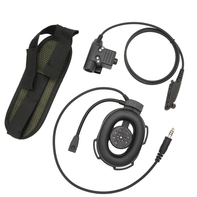 Auriculares de Casco de Caza Militar, Auriculares Portátiles de Alta Resistencia Resistente Al Frío Auriculares robustos Ajustables Cómodos para Para GP338 para GP-328
