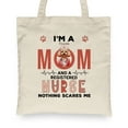 thumbnail image 2 of I'm a Poodle Mom and a Registered Nurse Nothing Scares Me Canvas Tote Bag Poodles Dog Lover Gifts Idea Reusable Shopping Grocery Bag - 00002, 2 of 5