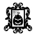 thumbnail image 2 of Halloween Frame #17 Scary Pumpkin Portrait Vinyl Lettering Wall Decal Sticker Spooky Pumpkin Decals - Size: 14"H x 12.5"L - Color: Black, 2 of 6