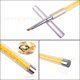 thumbnail image 1 of FlkwoH Nail Art Brush Degrade Nail Brush Nail Art Design Brushes Nail Art Dotting Tool Decoración de uñas Nail Art Brush Gel Nail Brush Cepillos de esponja de doble cabeza, 1 of 1