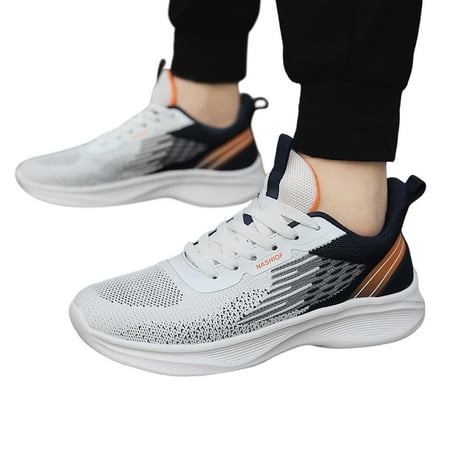 Mepaouo Mens Walking Shoes Mesh Mountaineering Sport Running Shoes Supportive Work Shoes for Men
