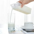 thumbnail image 4 of 1 botella de leche transparente de 500 ml, botella de leche cuadrada, uso como vaso de agua y jugo, 4 of 5