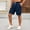 Navy#01, variant on Cargo Shorts for Men Elastic Waistband Drawstring Cotton Like Big and Tall Short Mens Summer Casual Solid Loose Fits Lightwieght Comfy Short Pants