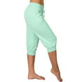 thumbnail image 3 of Womens Capri Loose Drawstring Short Pants Lounge Joggers Pants, 3 of 4