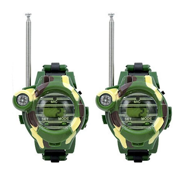 Talkies-walkies Montres Jouets pour Enfants 7 en 1 Camouflage Lumineux Interphone Horloge Jouet pour Enfants Jouets Éducatifs pour Enfants