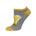 thumbnail image 3 of MeMoi Women's I Give Into Beer Pressure Low-Cut Non-Skid Socks - Womens - Female, 9-11, Medium Gray Heather, 3 of 5