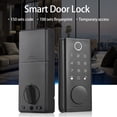 thumbnail image 3 of Security Smart Fingerprint Door Lock for Front Door Electronic Keyless Entry Door Lock Deadbolt with Handle Set Keypad Door Lock with Code Keys APP Control BT Safety Lock, 3 of 7