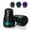 Black + Dark Blue, variant on SupreGear Cane Tips 3/4 Inch (19 mm) 2-Pack Black & Purple Non-Slip Rubber Replacement Feet