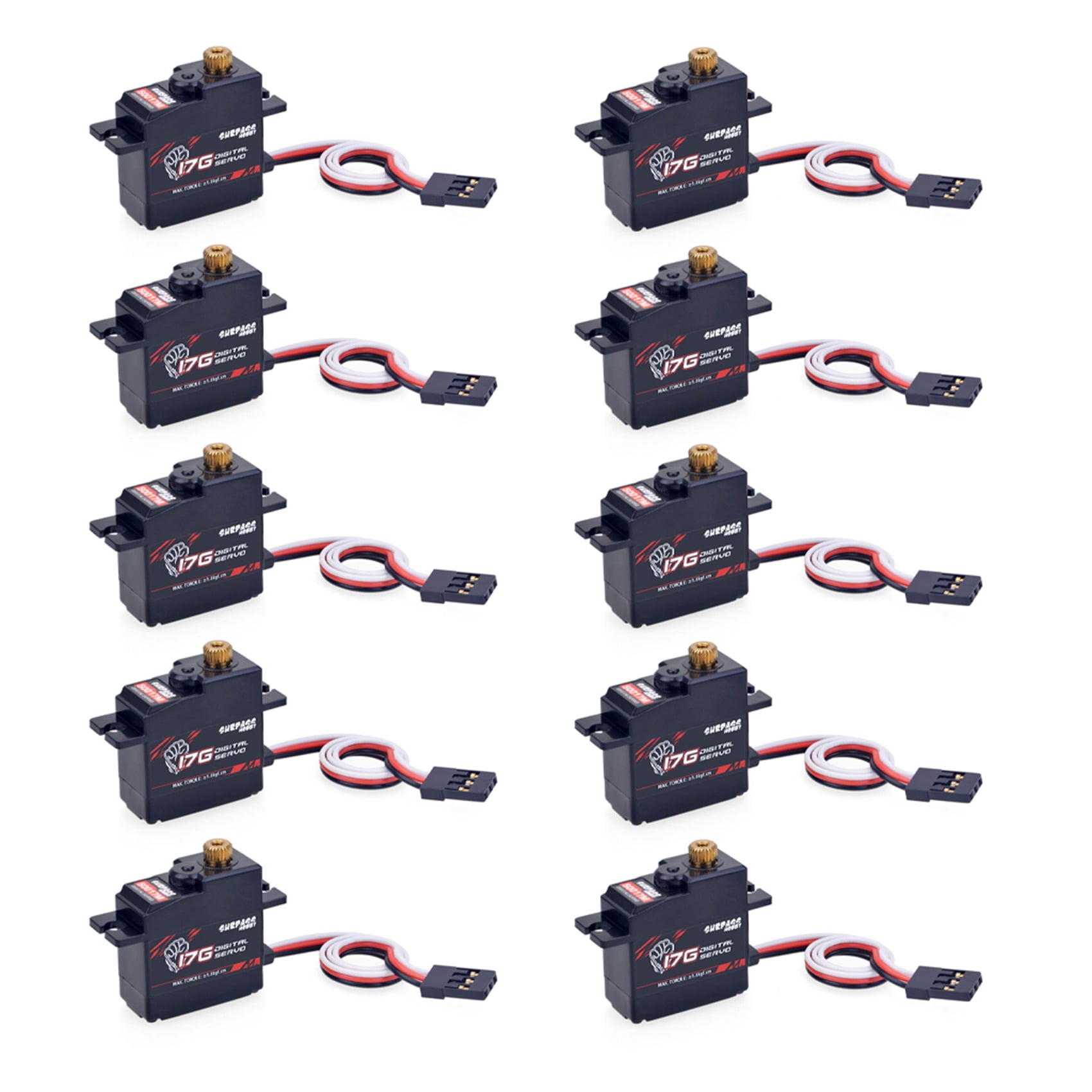 SEENGREAT SG-92R Servo Micro Digital Servo 9 g met nylon koolstofvezel gears High Precision Gear High Torque Servo voor RC Aeroplane Helicopter Controlled Car Boot 4 Pieces Servos