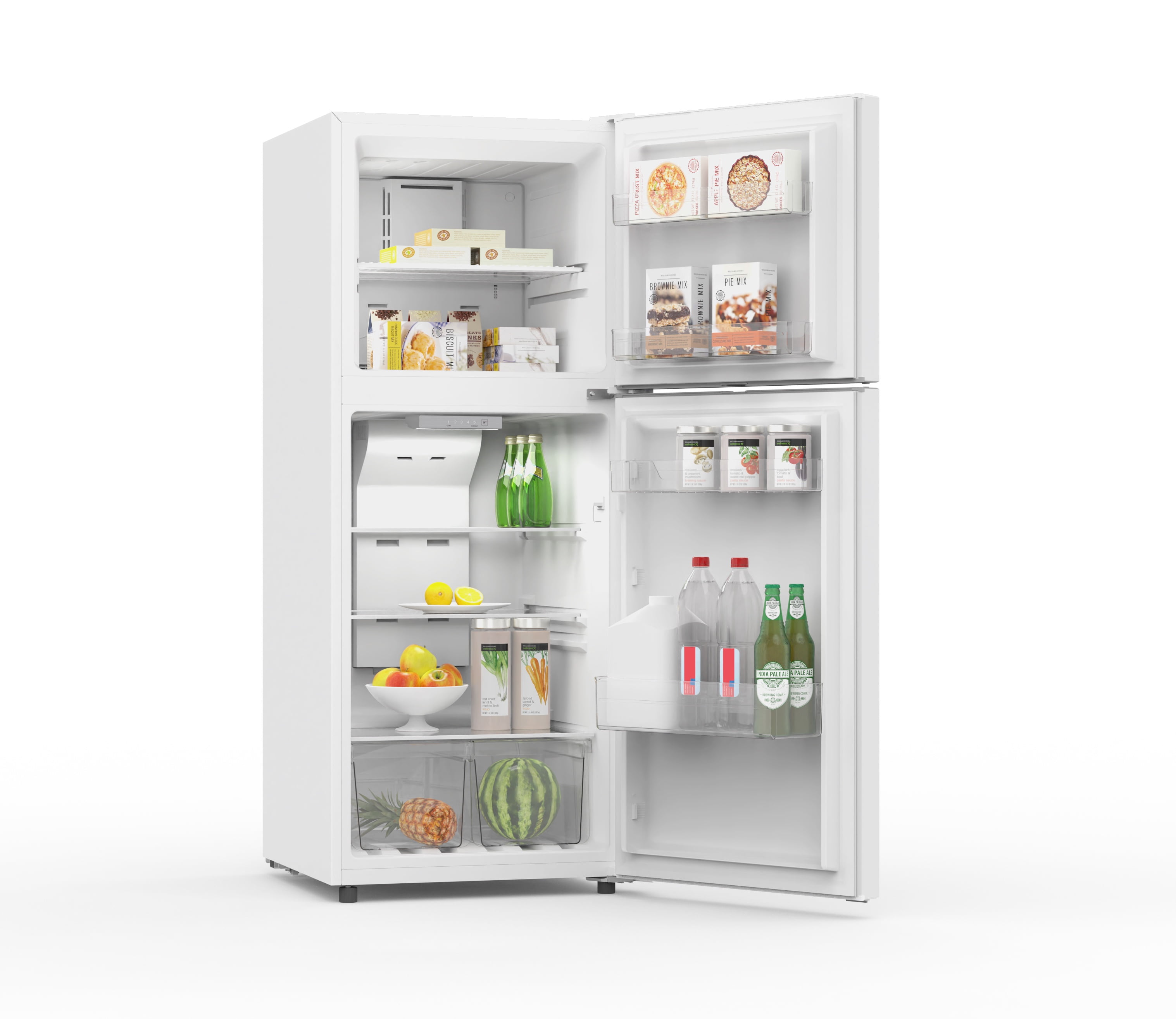 Frigidaire 10 Cu. ft Top Freezer Refrigerator, Frost-Free Apartment Size Fridge for Kitchen, Office, White
