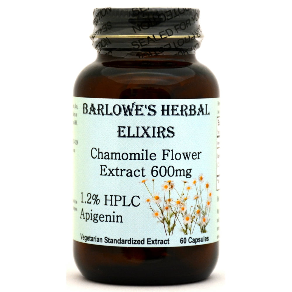 Chamomile Extract 1.2 Apigenin 60 600mg VegiCaps Stearate Free