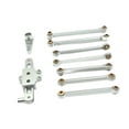 thumbnail image 2 of Almencla RC Car Steering Kits Upgrades High Strength Replaces Metal for Wltoys 1:12 RC Car 124006 12427 12427 12428 Crawler Model Accs silvery, 2 of 8