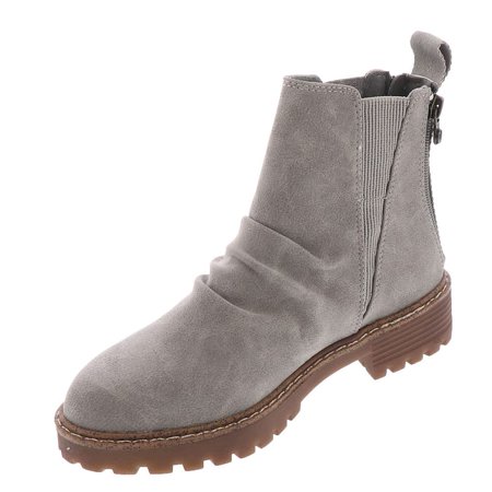 Blowfish Malibu Women's City Ankle Boot - Quilted Wedge Boot With Side Zipper & Comfort Insole