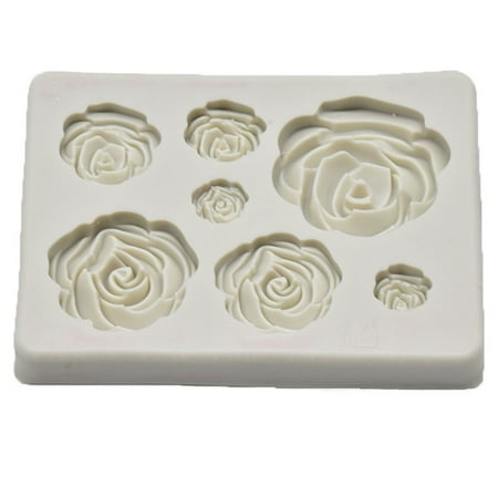 

Rose Flowers Shaped Fondant Silicone Mold Craft Chocolate Baking Mold Cake Decorating Tools Kitchen Pastry Tool Random Deayiet