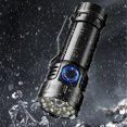 thumbnail image 4 of Linterna portátil F80 de alta luminosidad, ideal para exteriores y reparaciones, con 3050 lúmenes y batería 26350 incluida., 4 of 7