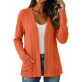 thumbnail image 2 of Women Lightweight Cardigan Long Cardigan Sweaters for Women, Knitted Cardigans for Women, Warm Cardigan Sweaters for Women Orange M, 2 of 5