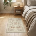 thumbnail image 3 of ODIKA 2'x3' Washable Doormat Non-Slip, Low Pile Neutral Dusty Rose Accent Vintage Floral Clusters Decorative for Entryway, Kitchen, Laundry Room, 3 of 7