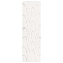 SAFAVIEH Manhattan Boniface Wavy Striped Runner Rug, Ivory/Beige, 2'3" x 8'