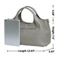 thumbnail image 6 of Vintage Purses for Women Vegan Leather Top Handle Crossbody Bag with Detachable Strap Handbag, 6 of 8