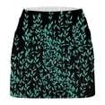 thumbnail image 5 of Abomasnow Tennis Skirts for Women Summer 2-in-1 Tummy Control Skirts with Shorts Floral Print High Waisted Stretchy Athletic Skorts on Clearance, 5 of 6